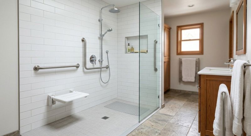 Accessible Shower Construction in South Portland, ME